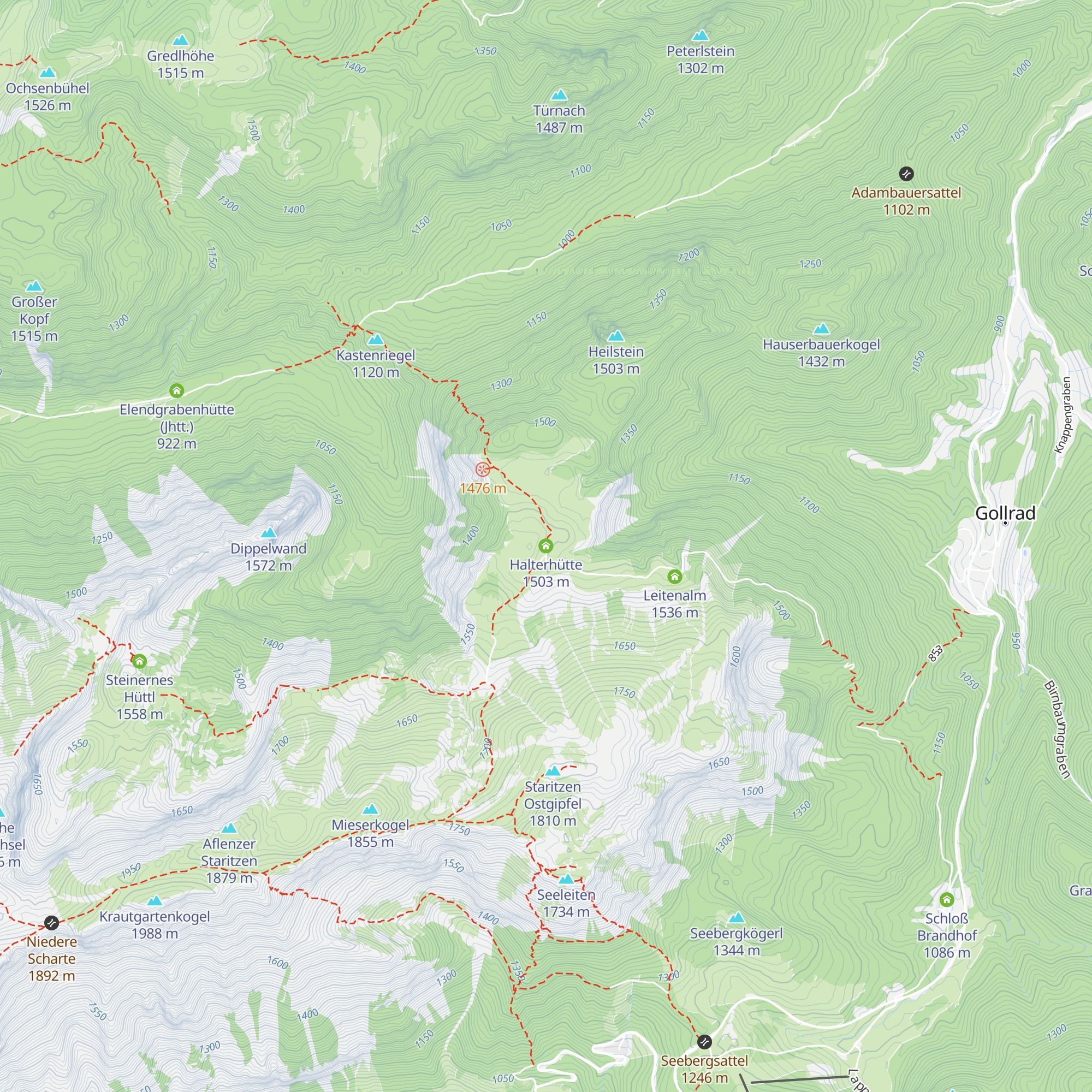 Halterhütte map