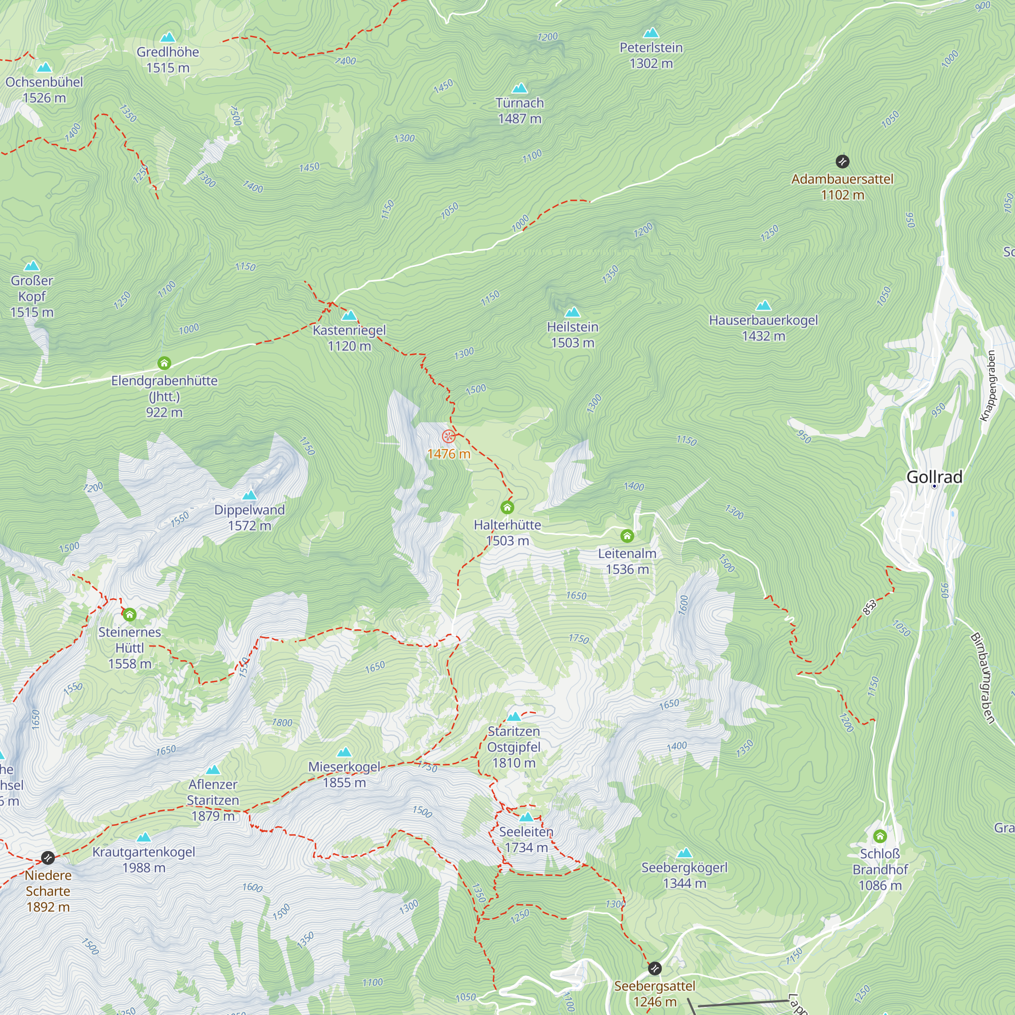 Halterhütte map