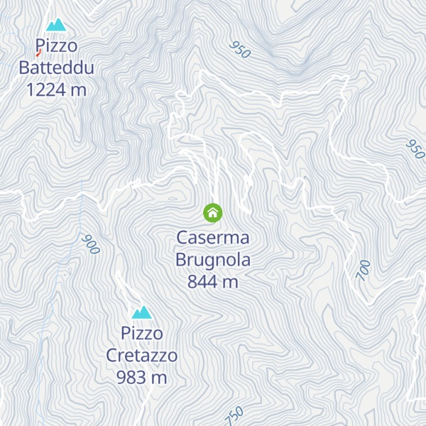 Map of Caserma Brugnola