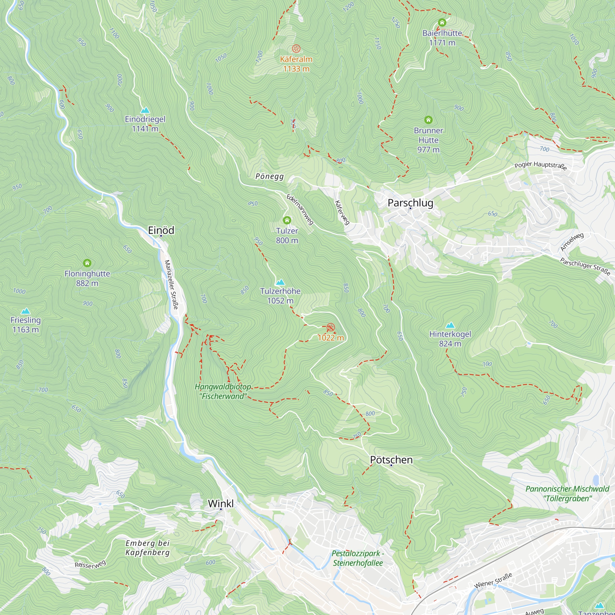 Pötschner Alm map