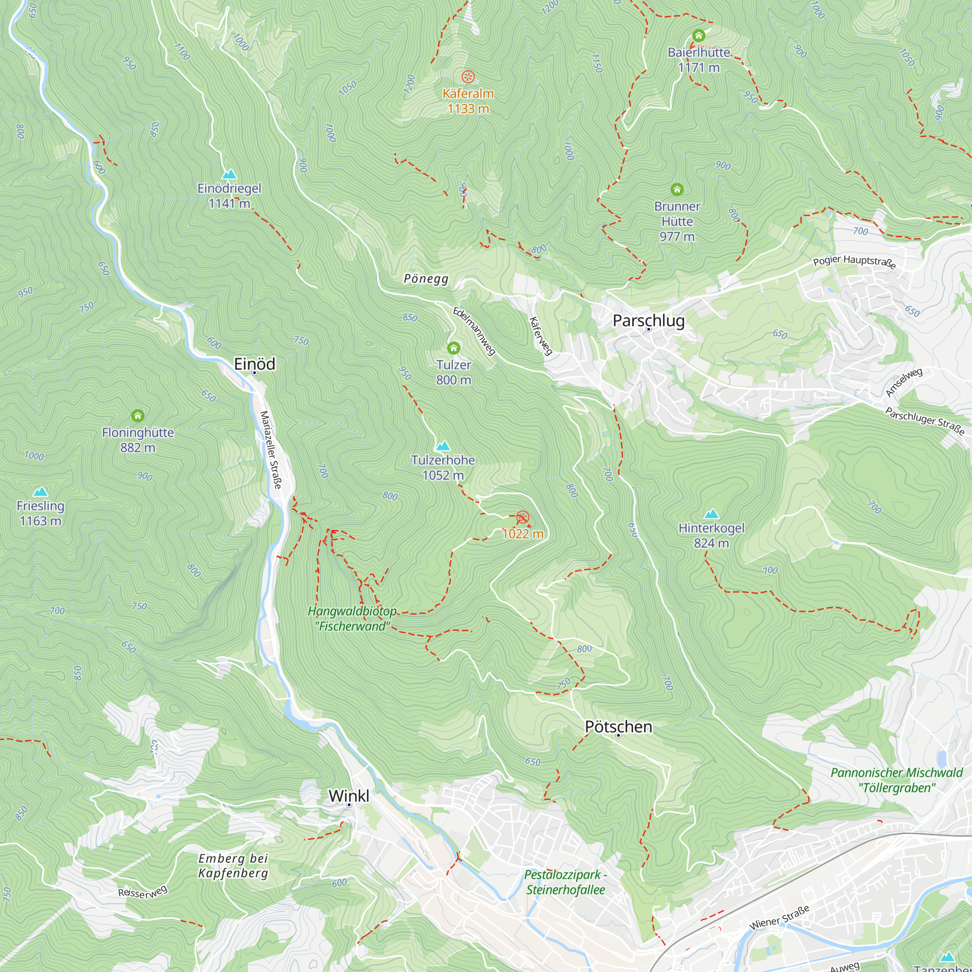 Pötschner Alm map