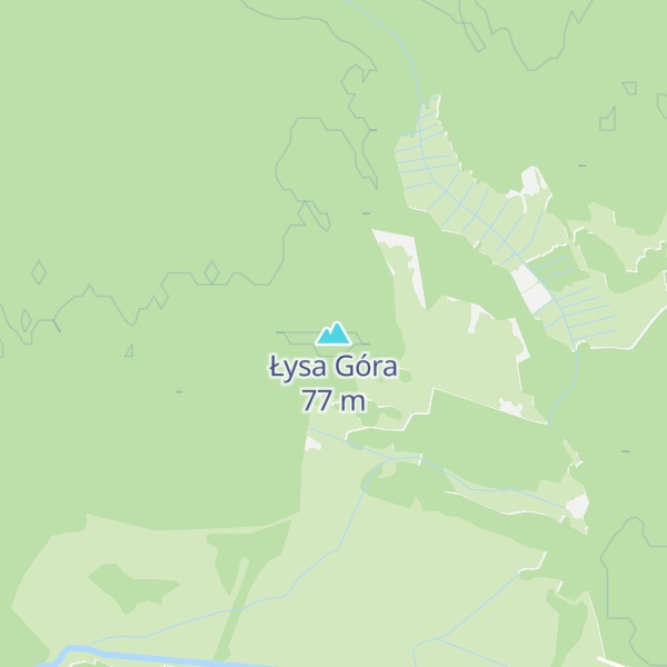 Map of Łysa Góra