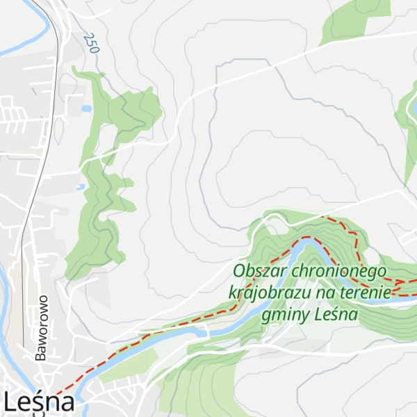 Map of Leśna