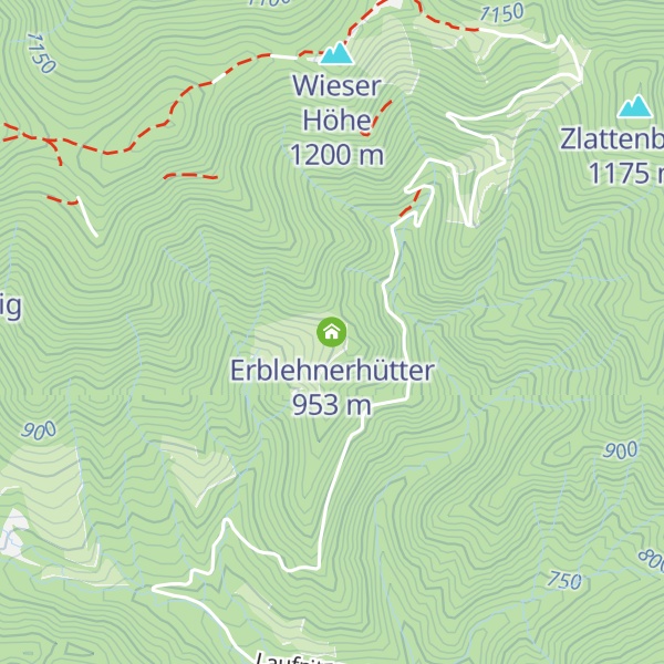 Map of Erblehnerhütter