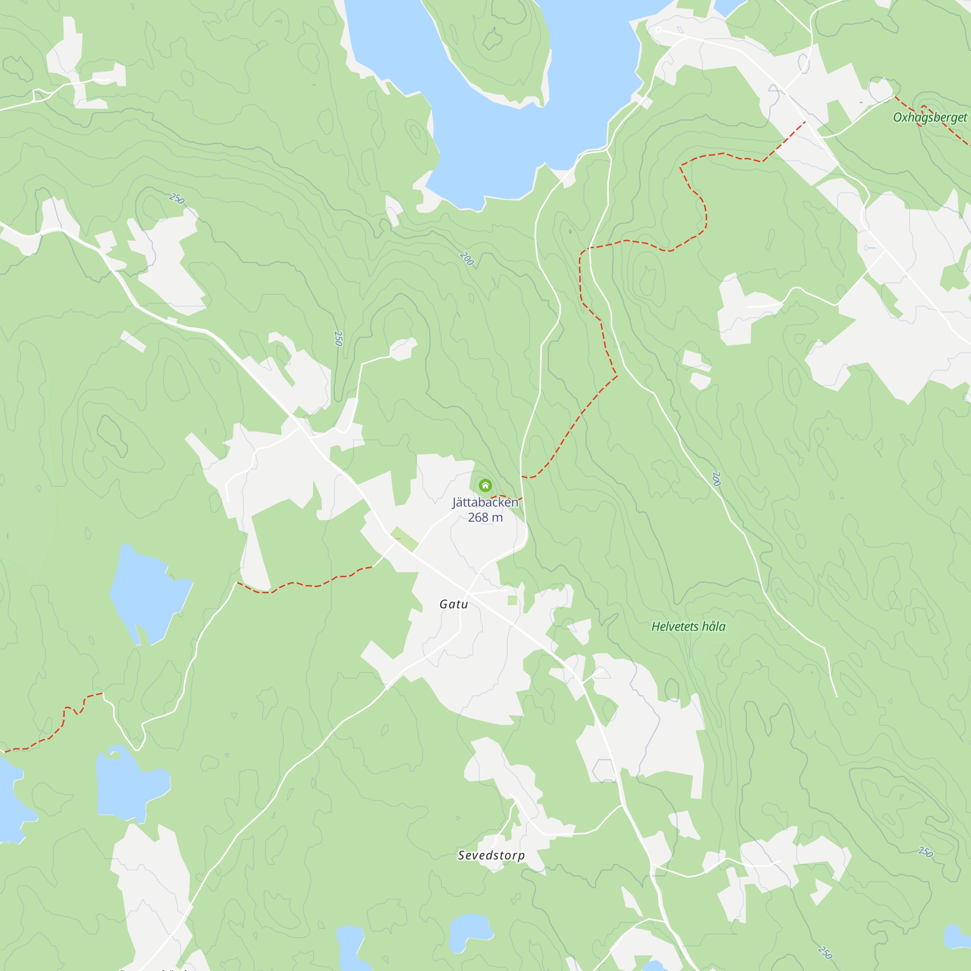 Jättabacken map