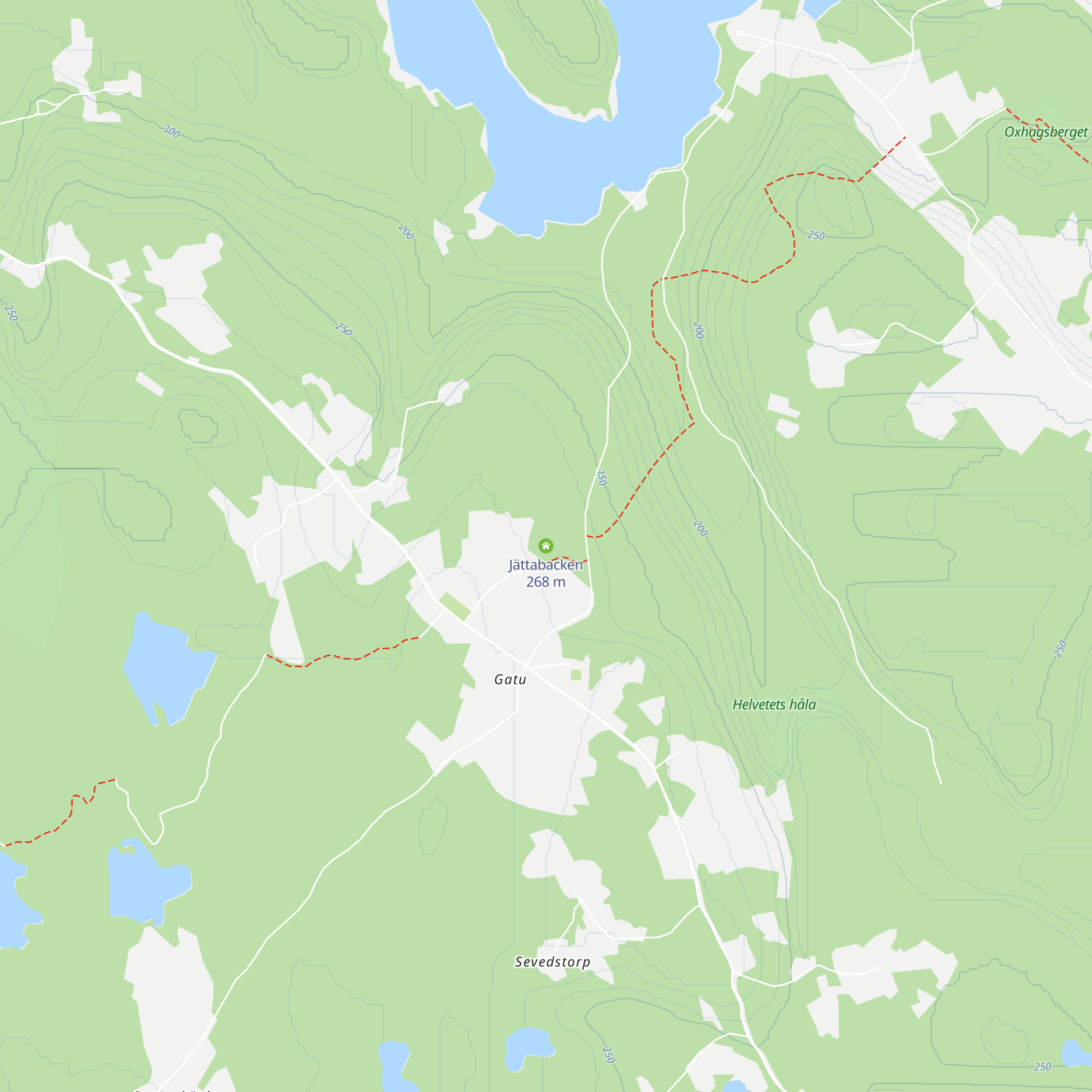 Jättabacken map