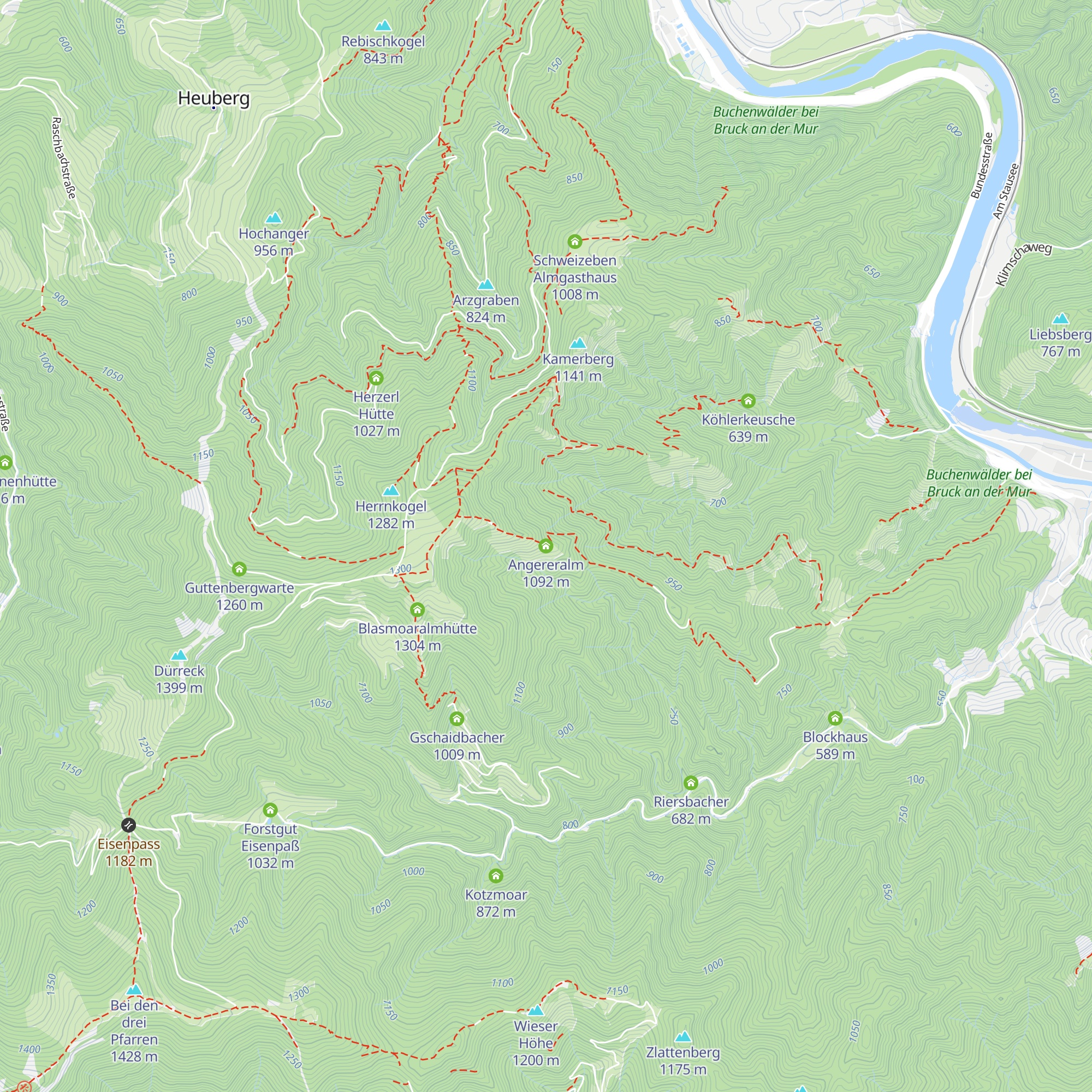 Angereralm map