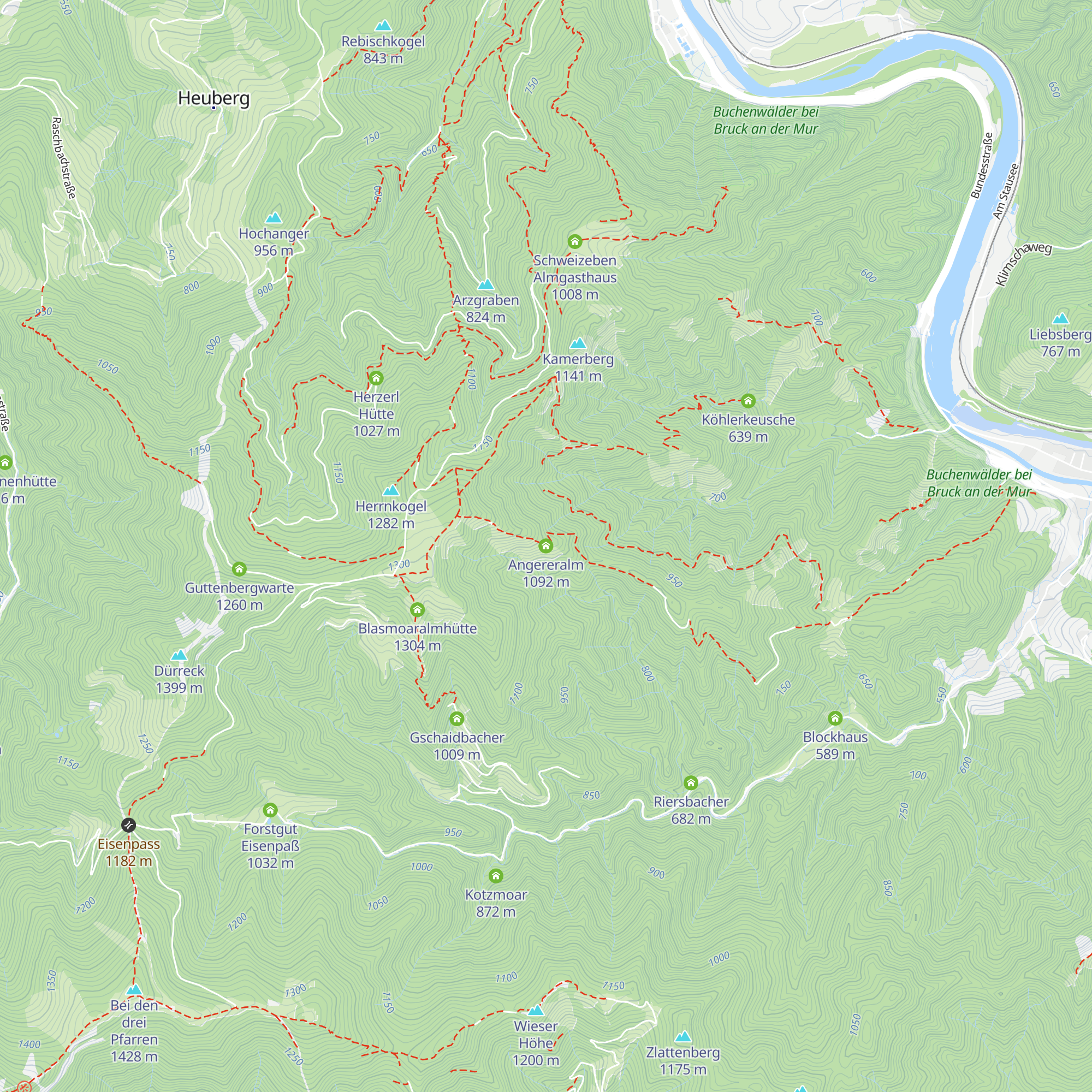 Angereralm map