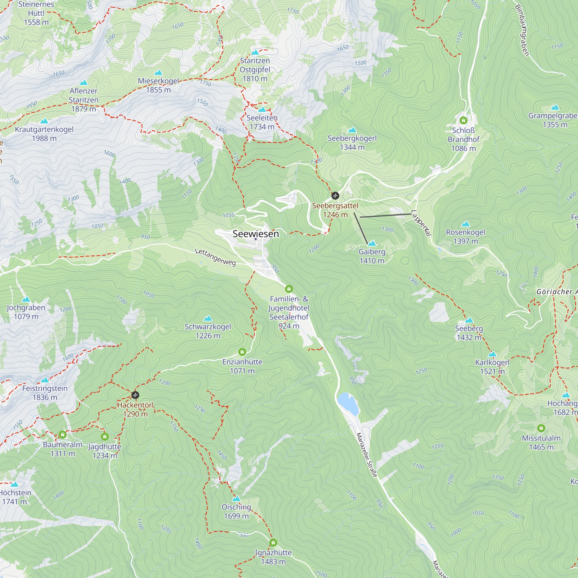 Familien- & Jugendhotel Seetalerhof map