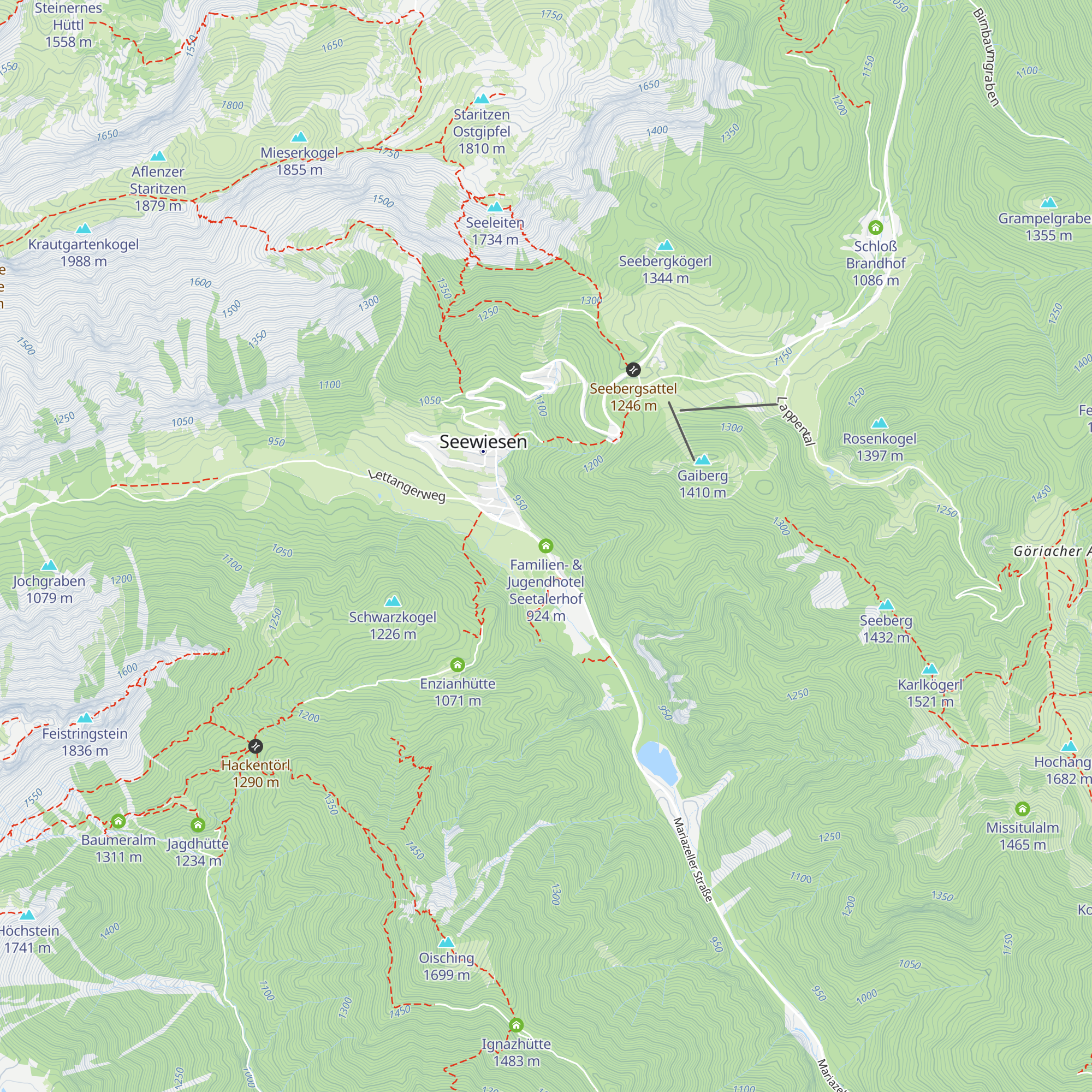 Familien- & Jugendhotel Seetalerhof map
