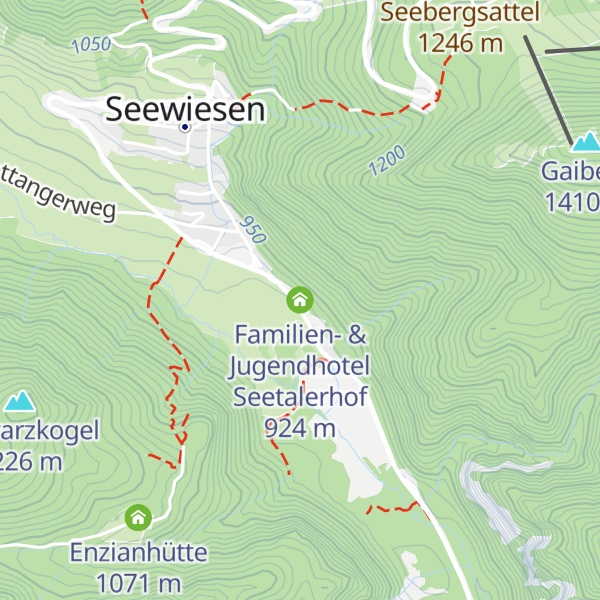 Map of Familien- & Jugendhotel Seetalerhof