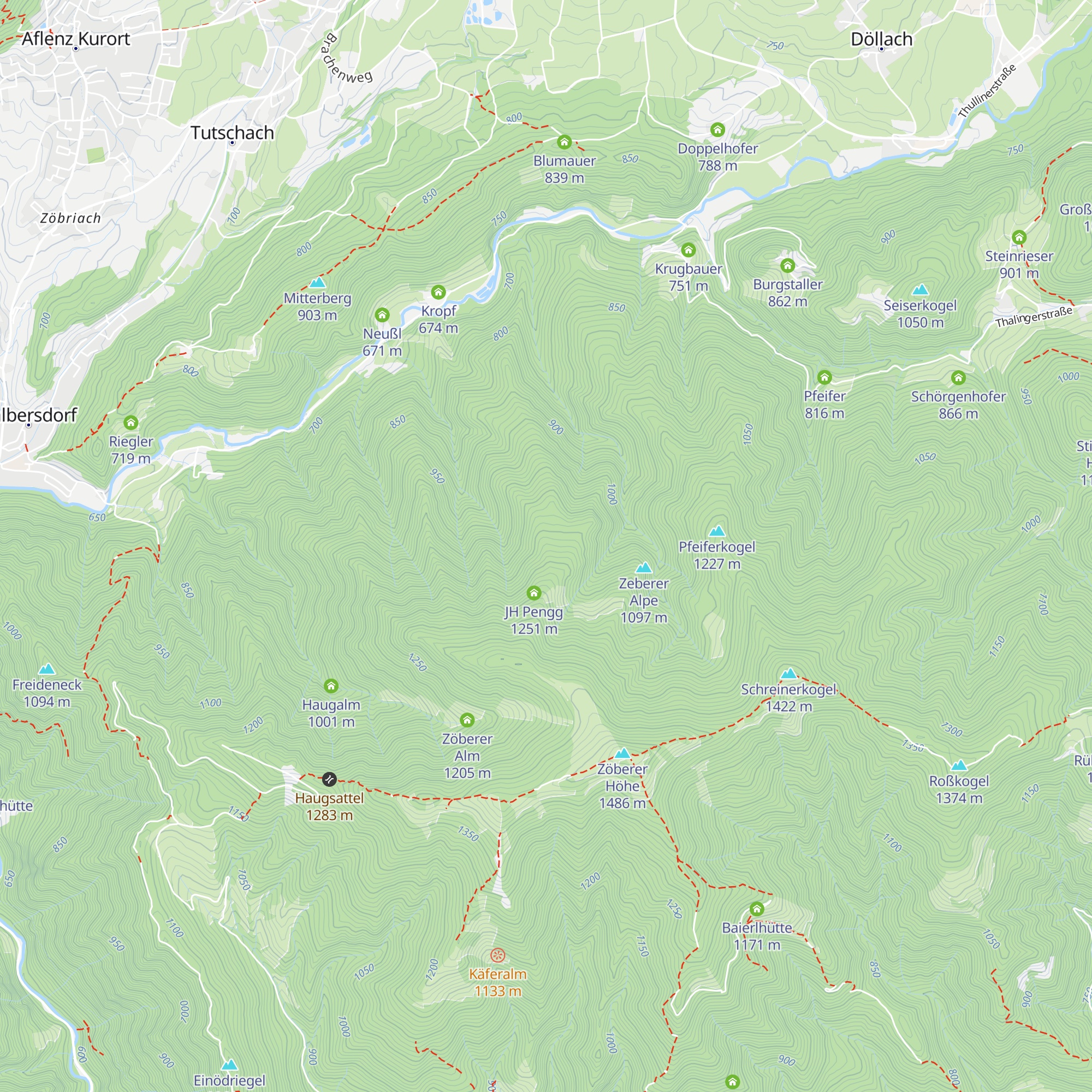 Greitbaueralm map