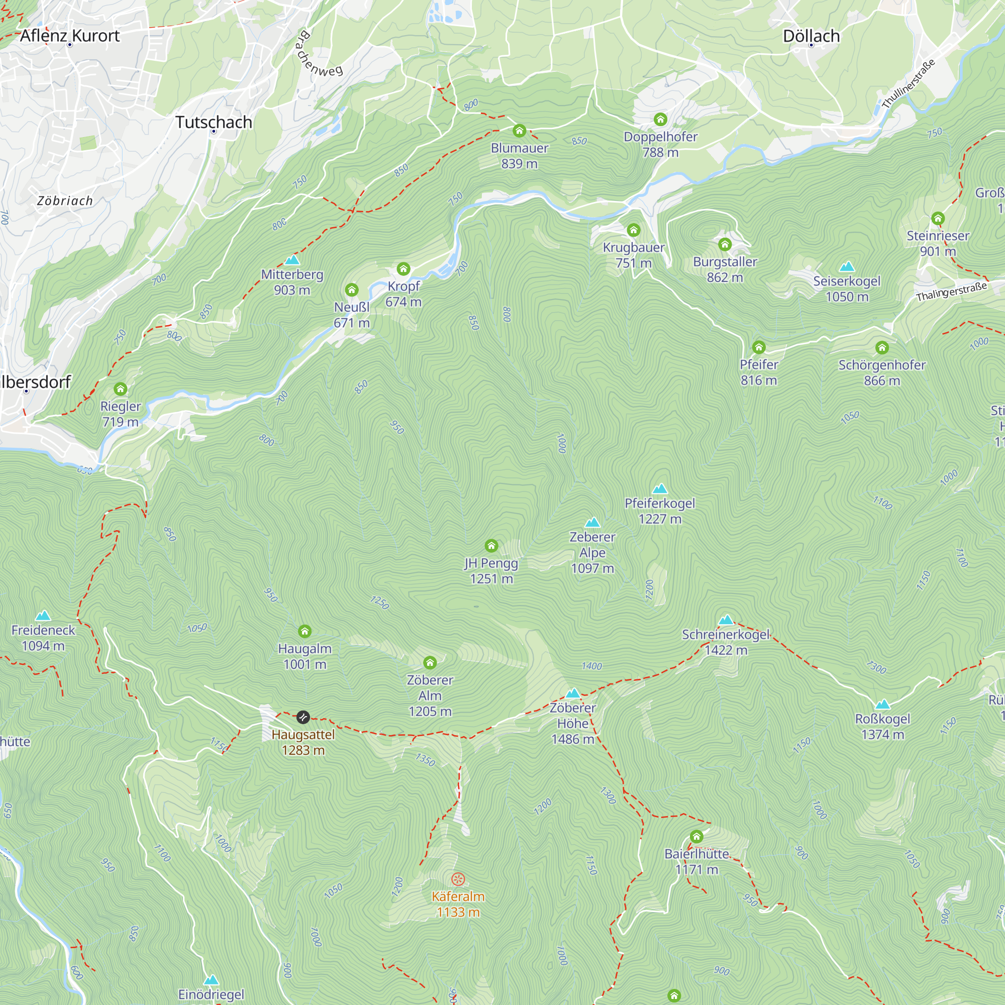 Greitbaueralm map