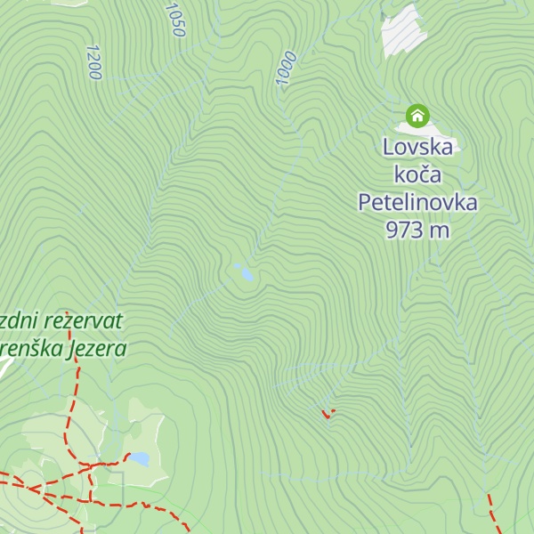 Map of Lovska koča Jelenovka