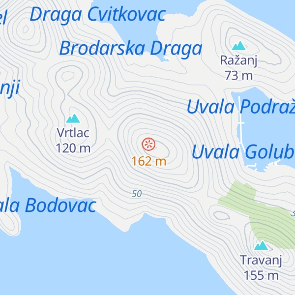 Map of Tvrdomešnjak