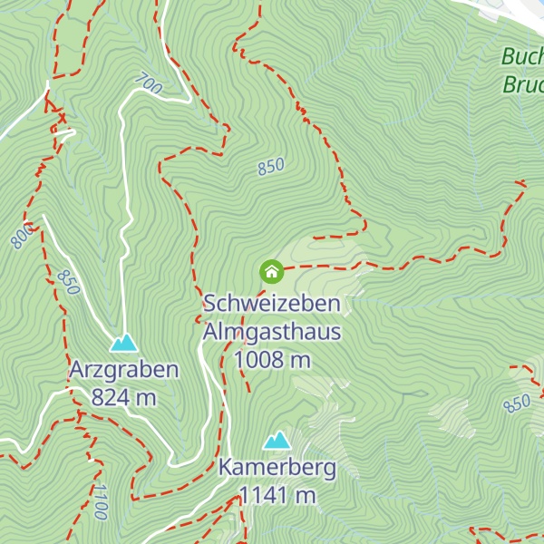 Map of Schweizeben Almgasthaus