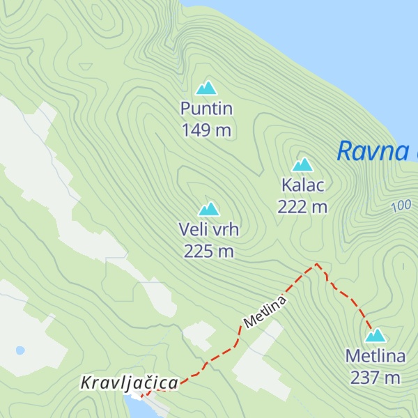 Map of Veli vrh