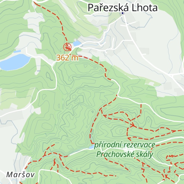 Map of Paleček