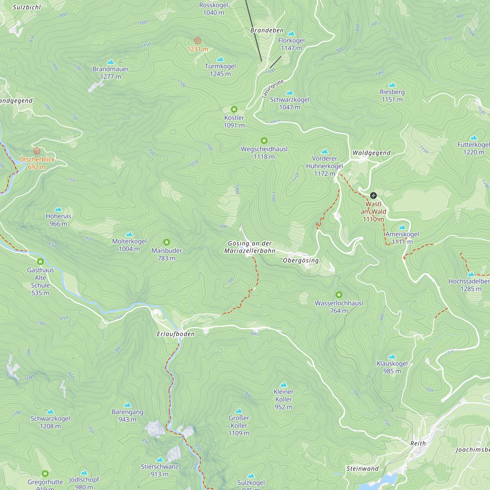Alpenhotel Gösing map