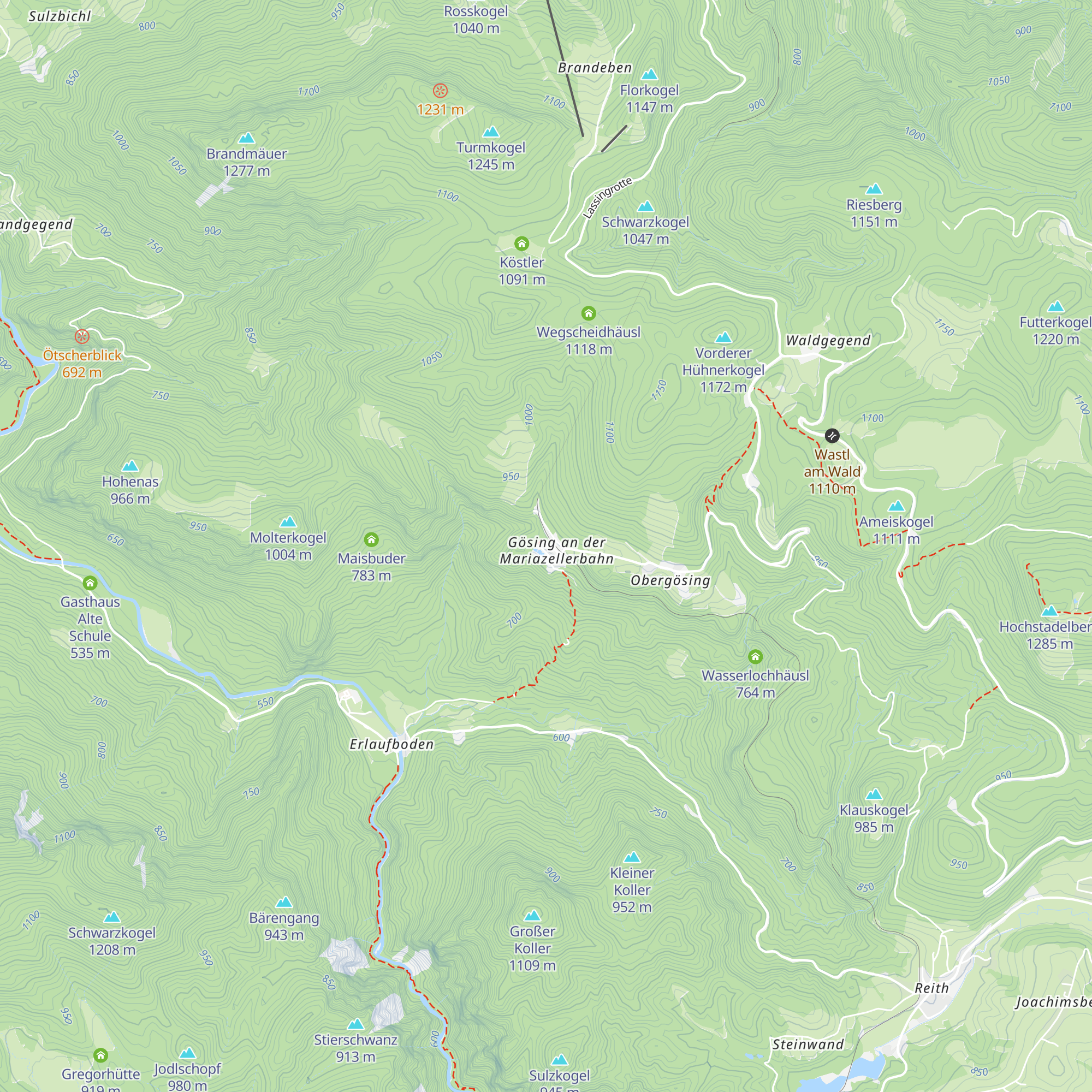 Alpenhotel Gösing map