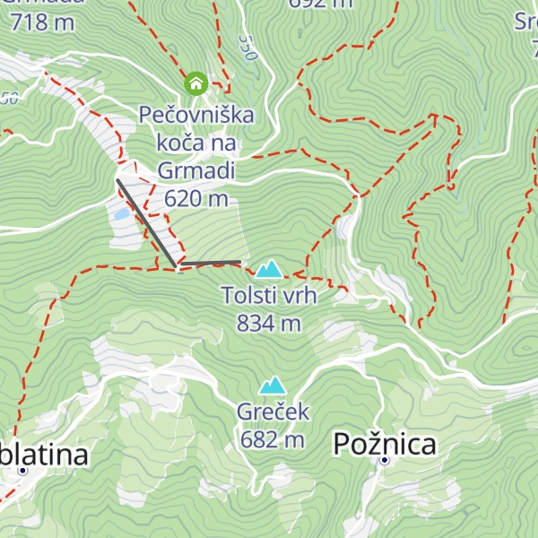 Map of Tolsti vrh