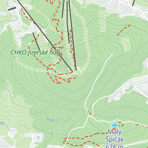 Map of Špičák