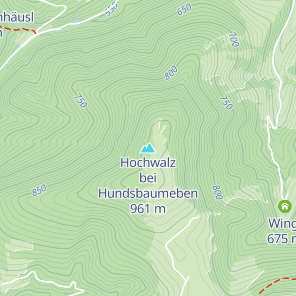 Map of Hochwalz bei Hundsbaumeben