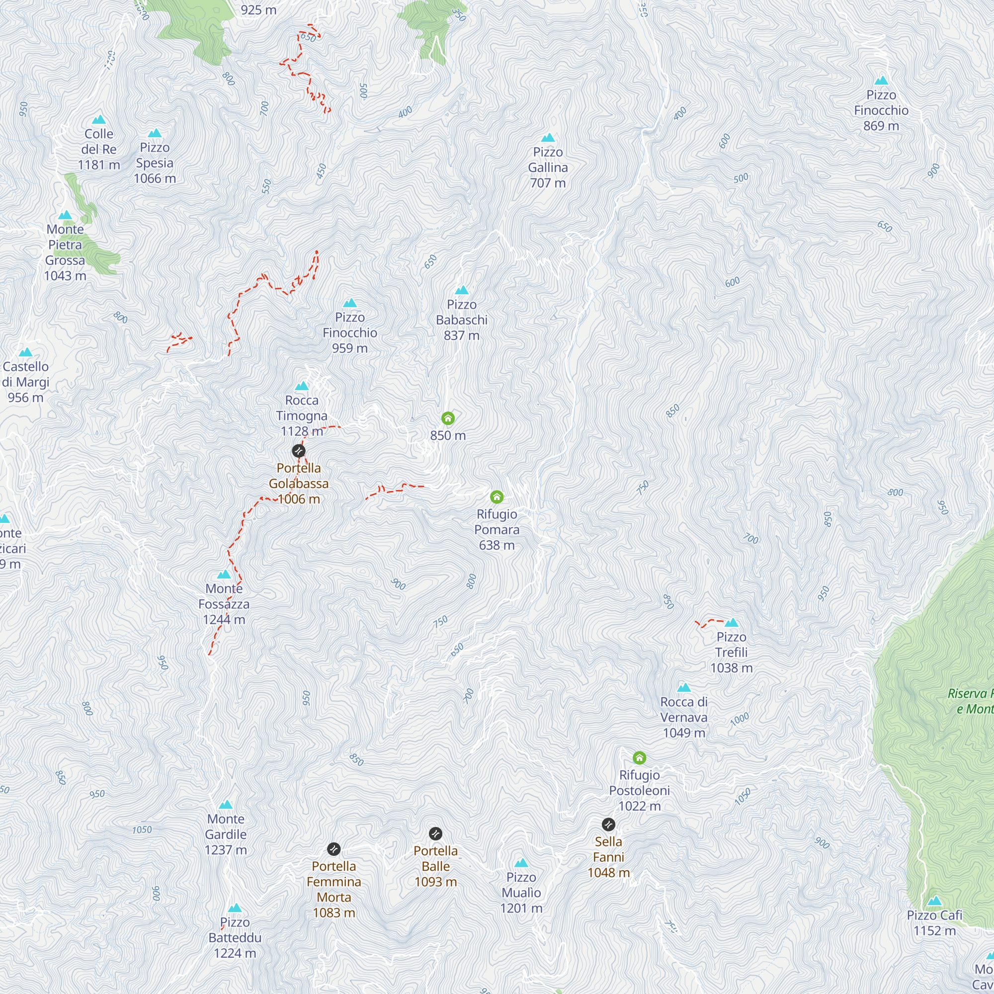 Rifugio Pomara map