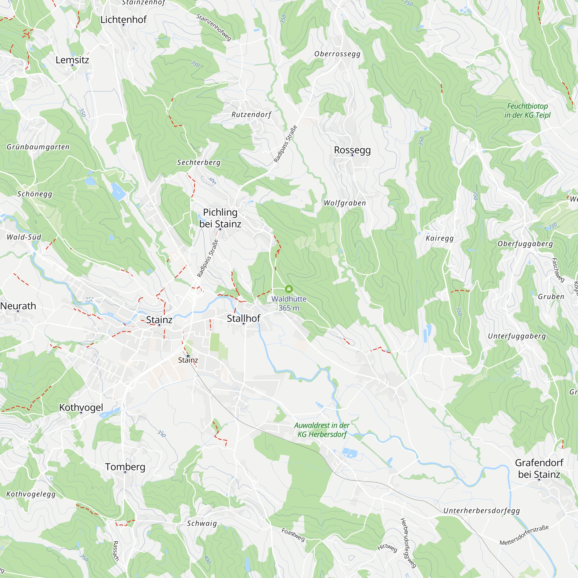 Waldhütte map