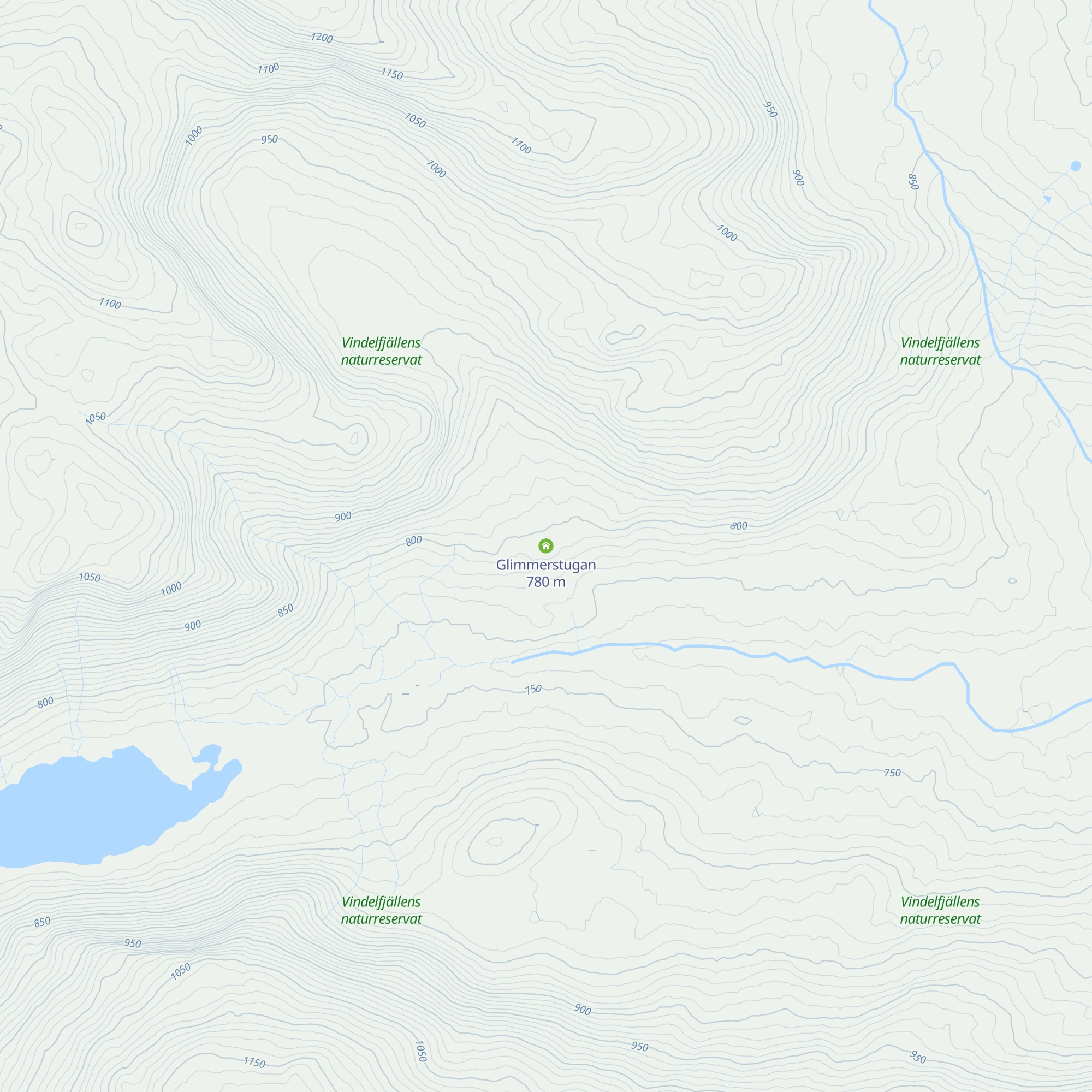 Glimmerstugan map