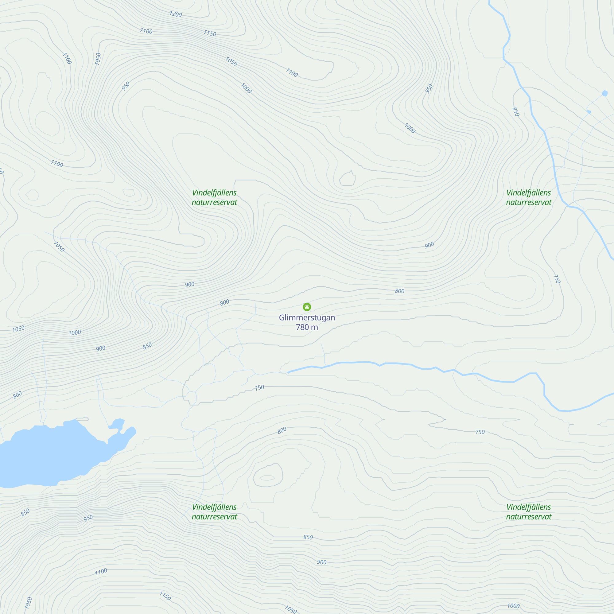 Glimmerstugan map