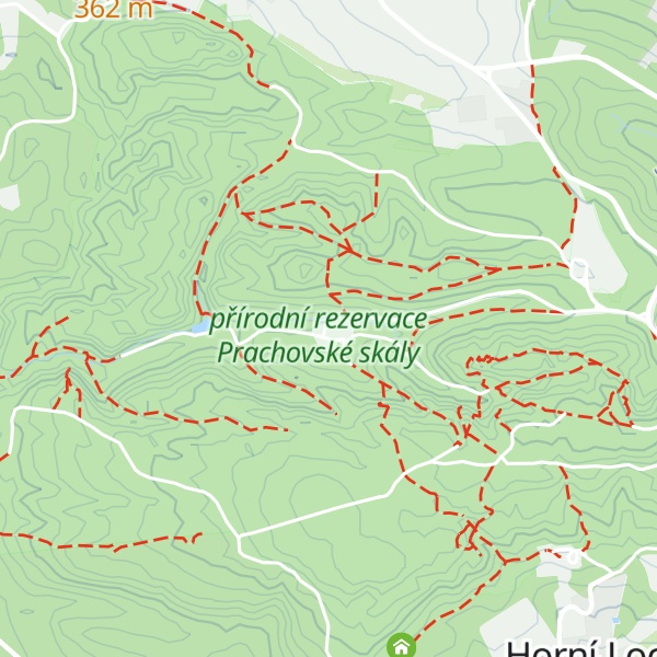 Map of Turistická chata Prachov