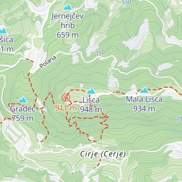 Map of Lisca