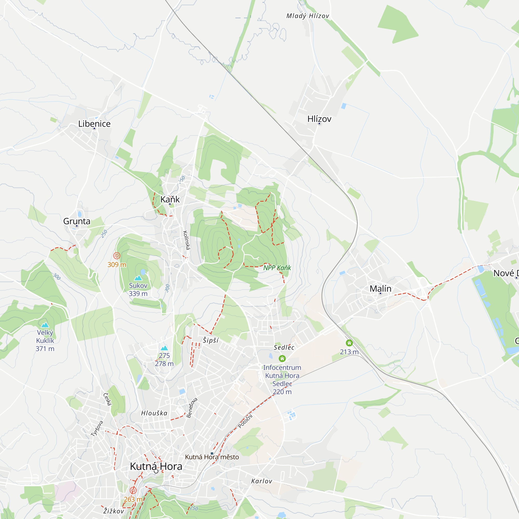 Havířská bouda map