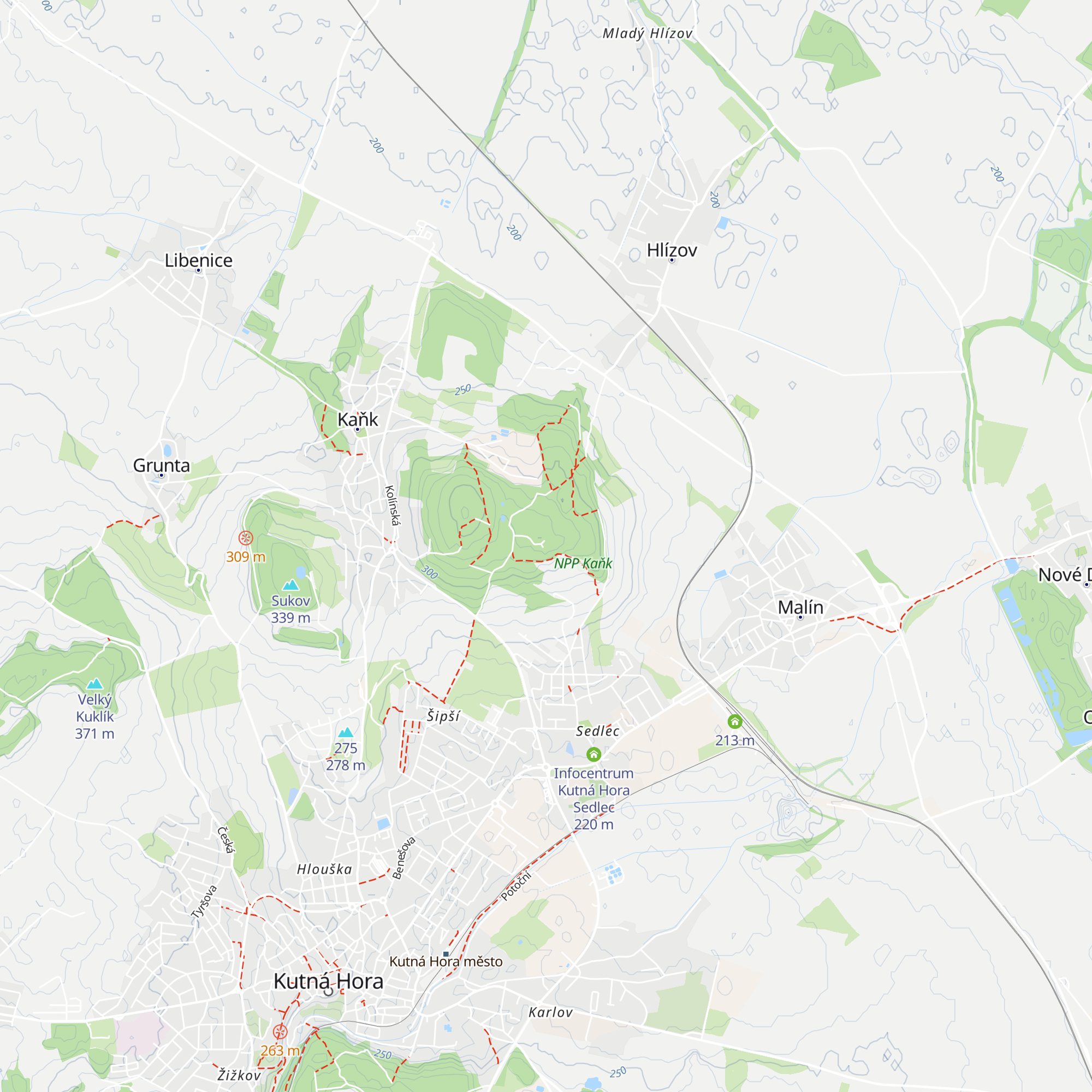 Havířská bouda map