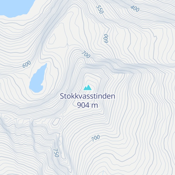 Map of Stokkvasstinden