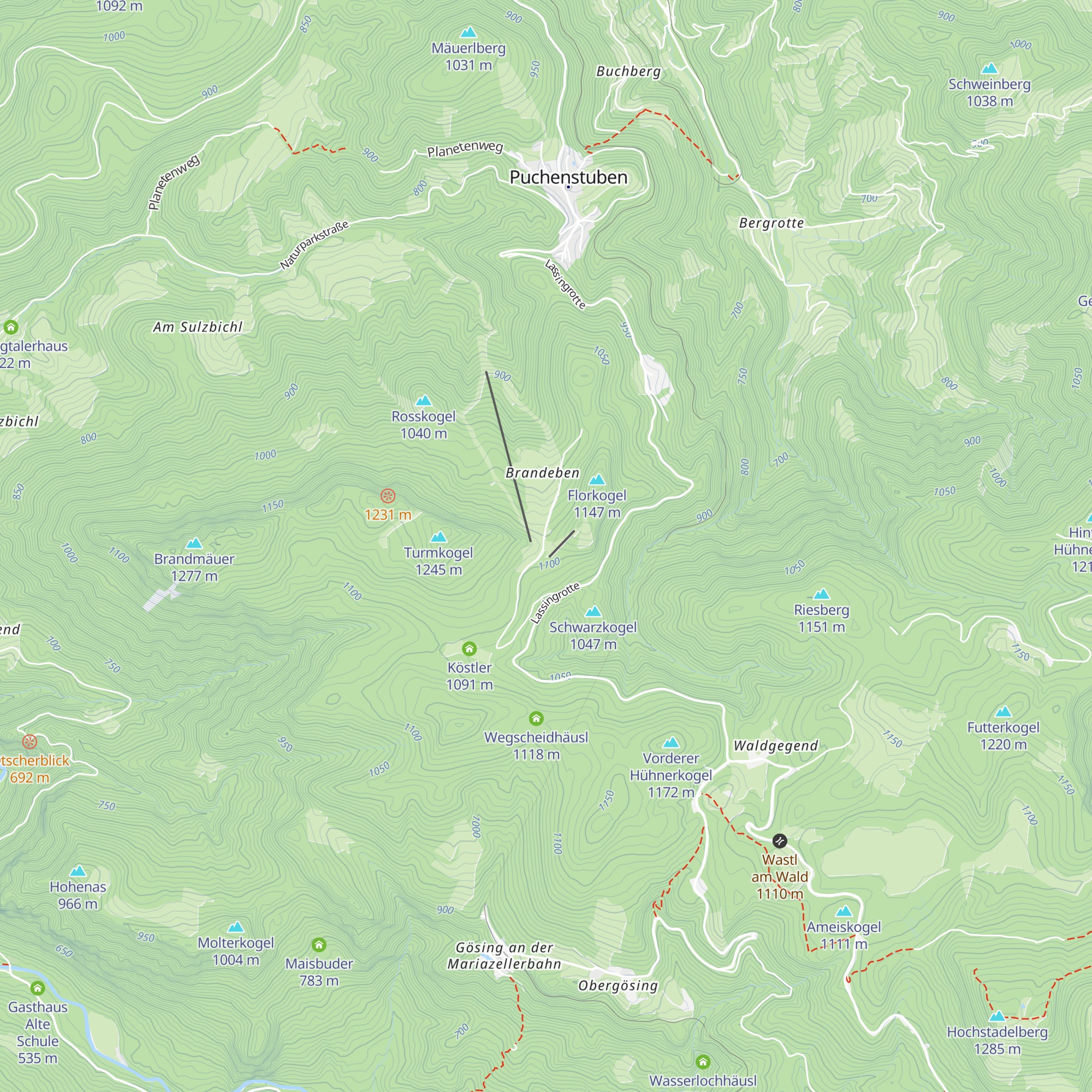 Berghaus Turmkogel map