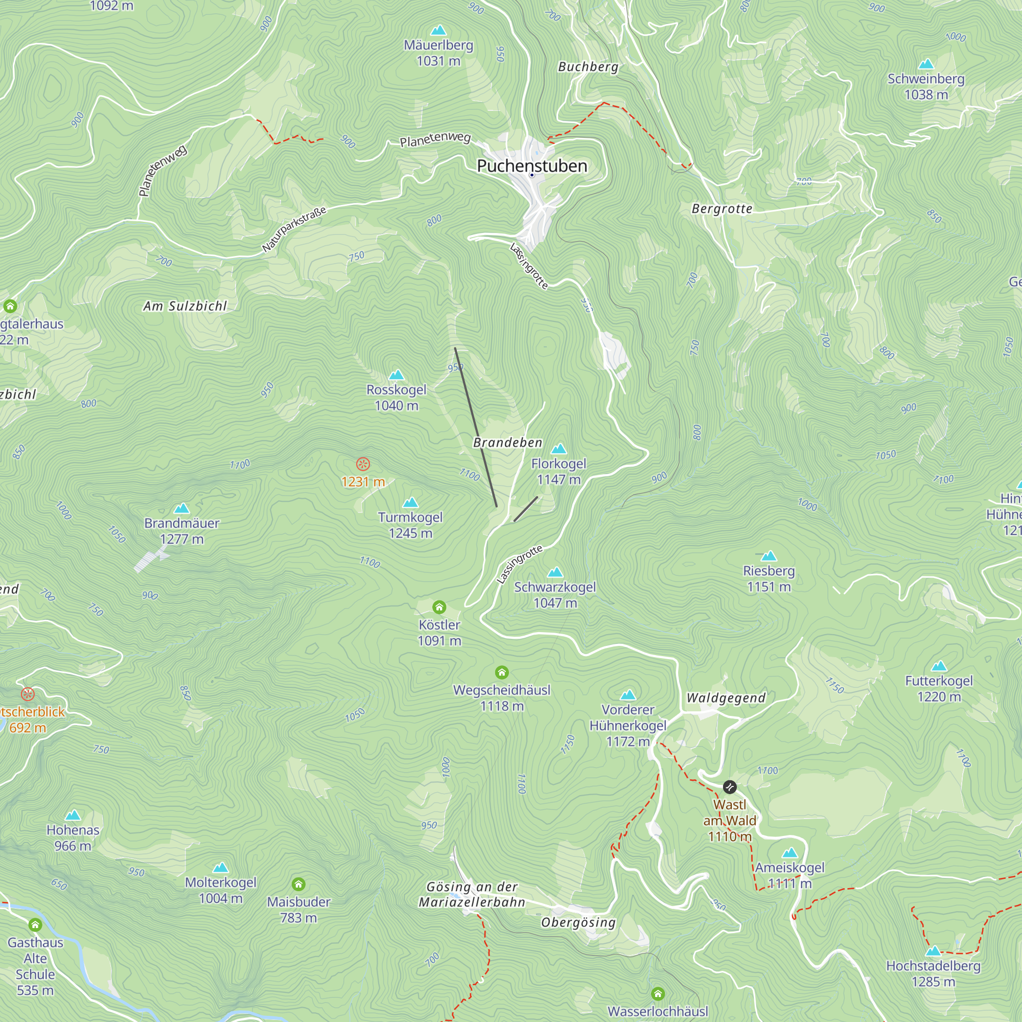 Berghaus Turmkogel map