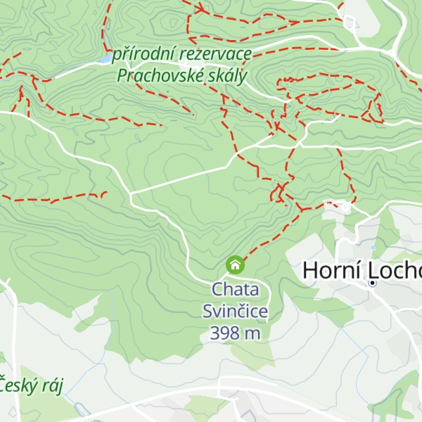 Map of Velká Svinčice
