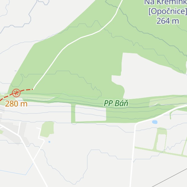 Map of Na Hřebínku