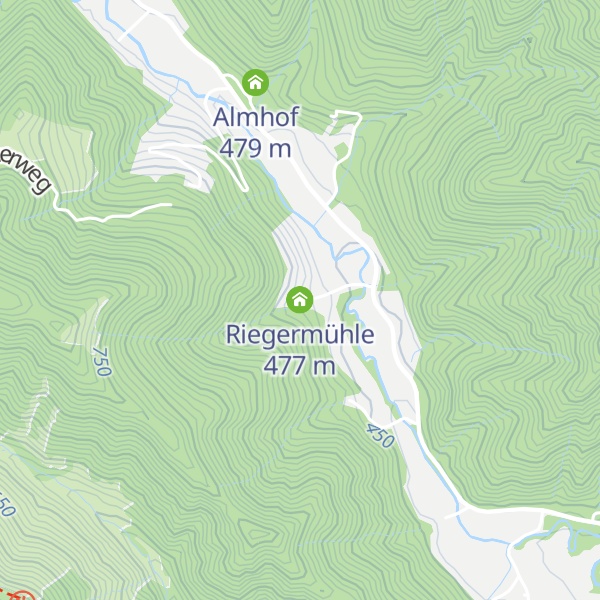 Map of Riegermühle