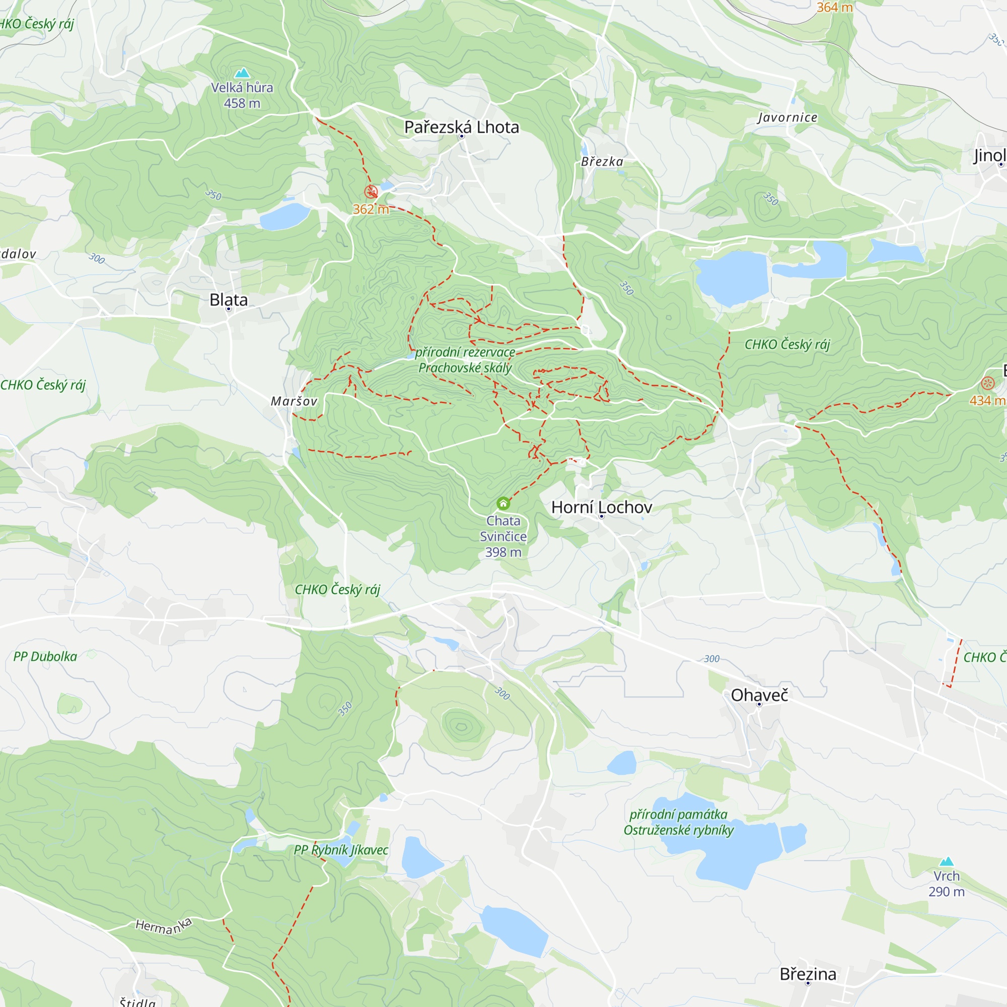 Chata Svinčice map