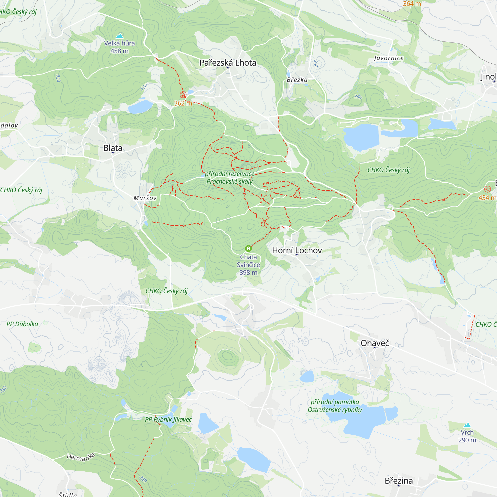 Chata Svinčice map
