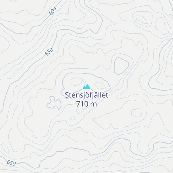 Map of Stensjöfjället