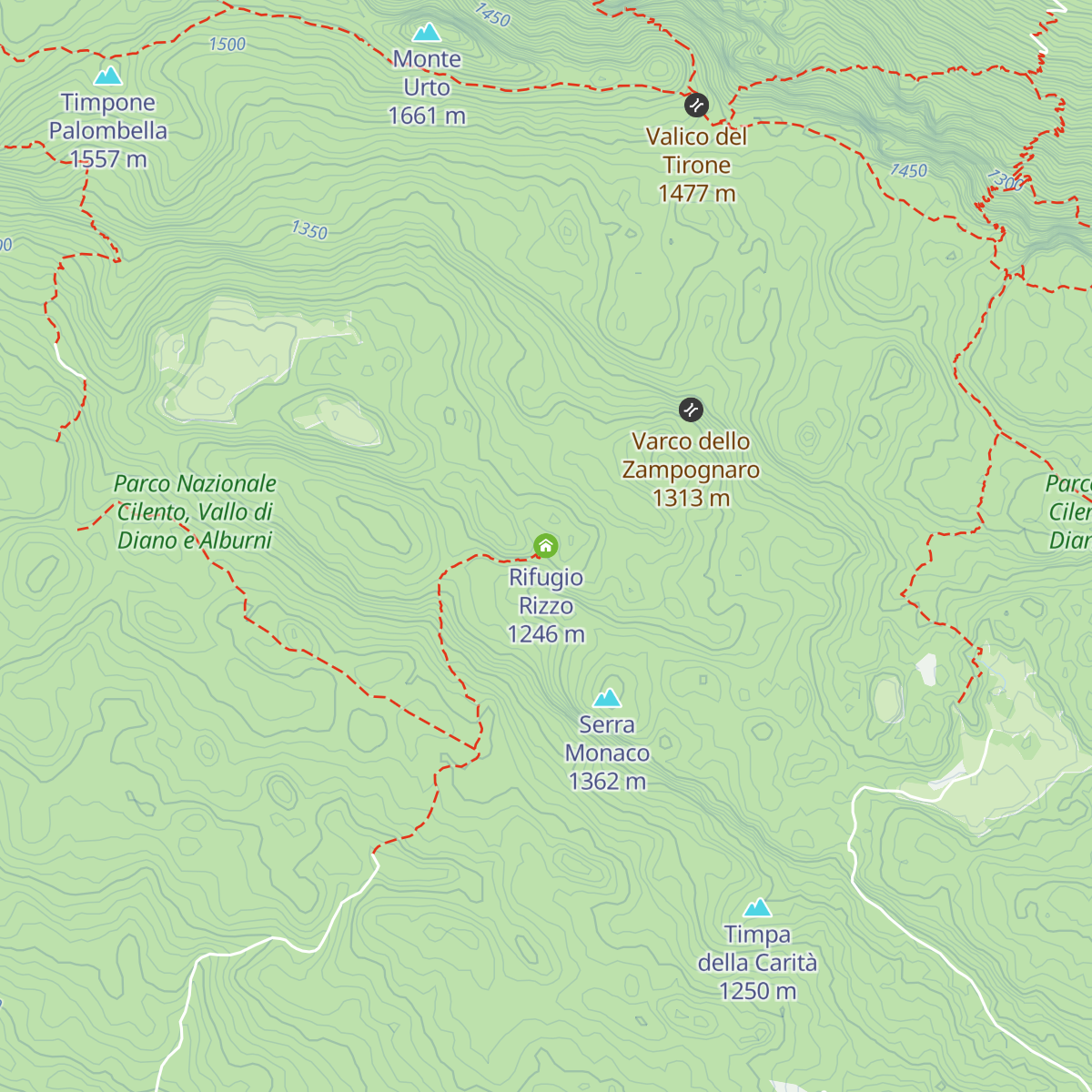 Rifugio Rizzo map
