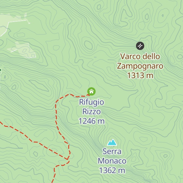 Map of Rifugio Rizzo