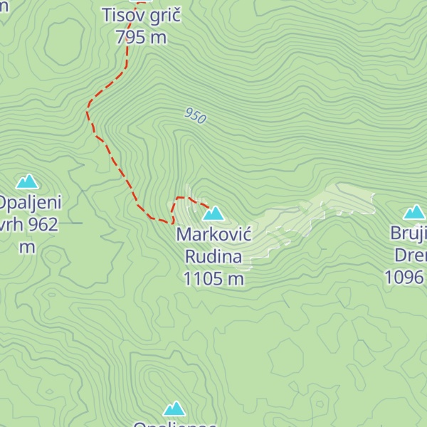 Map of Marković Rudina