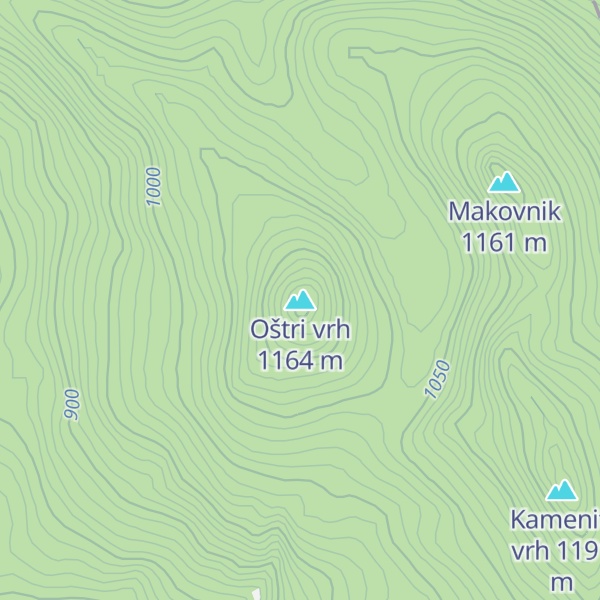 Map of Oštri vrh