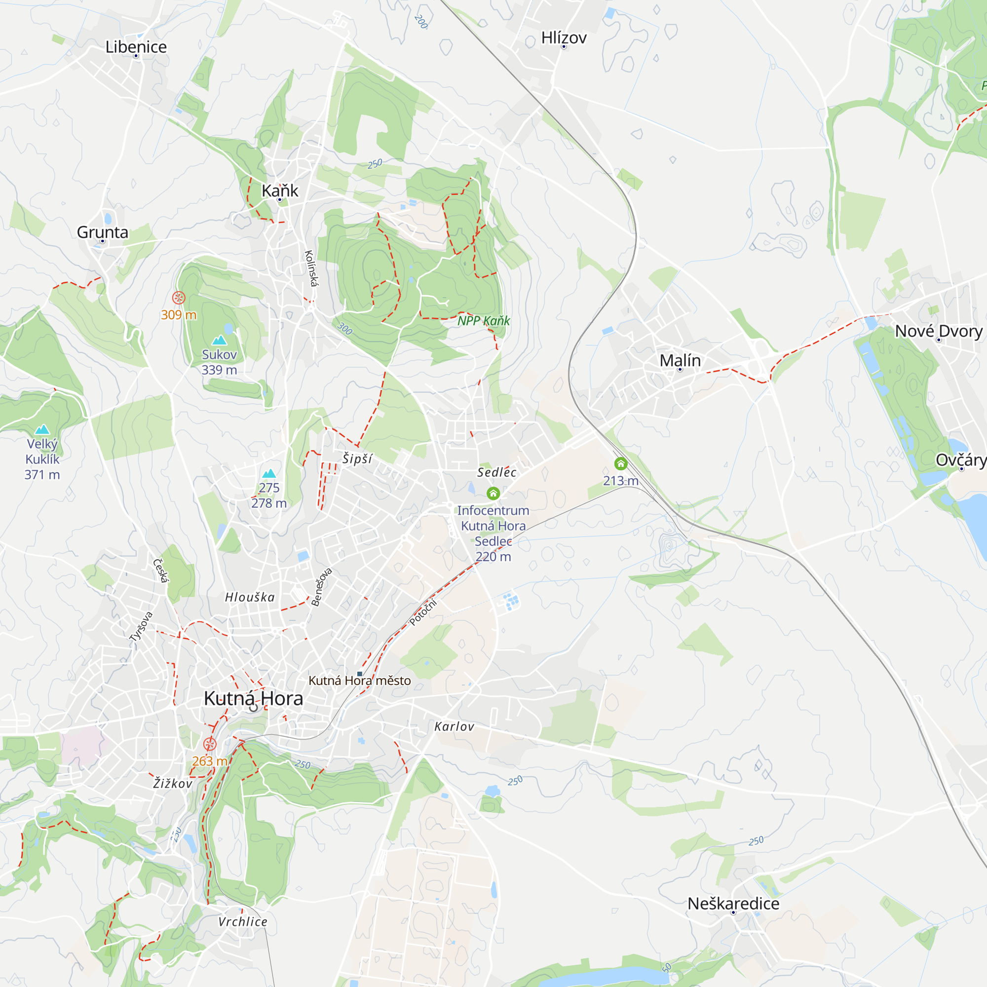 Infocentrum Kutná Hora Sedlec map