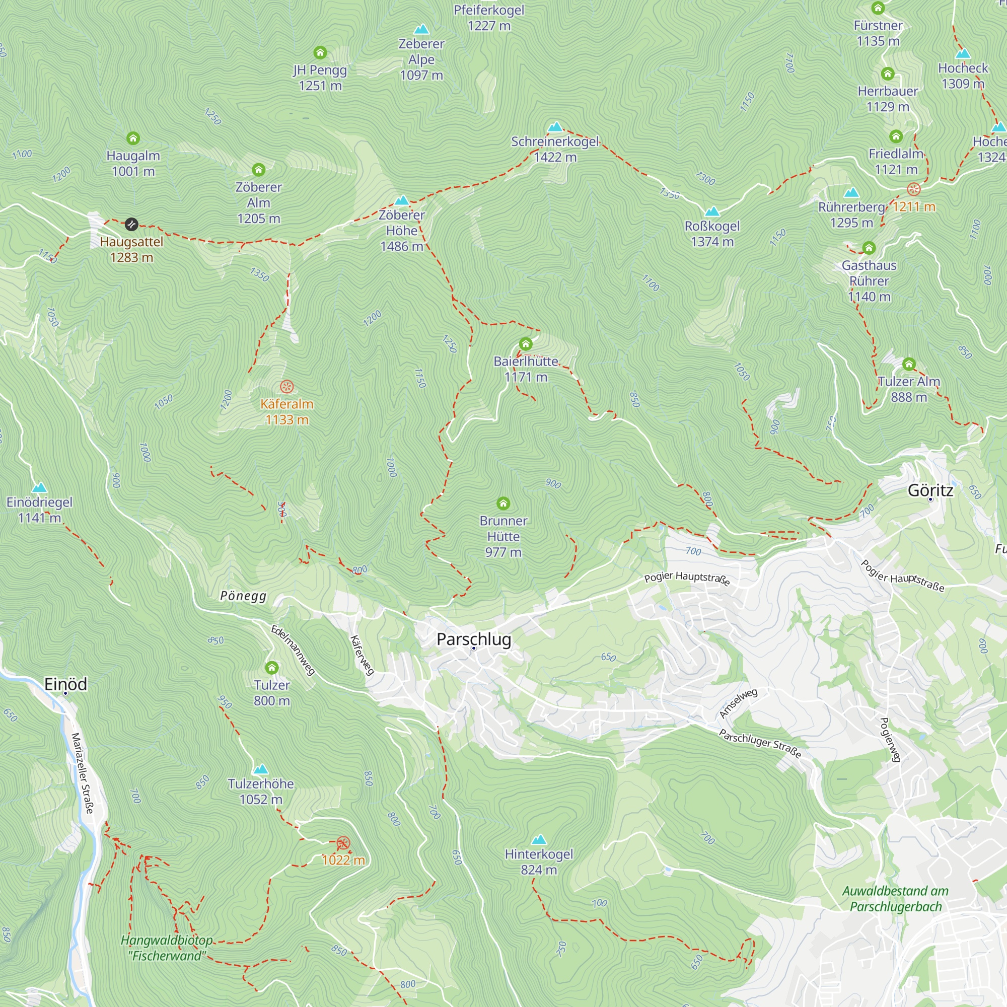 Brunner Hütte map